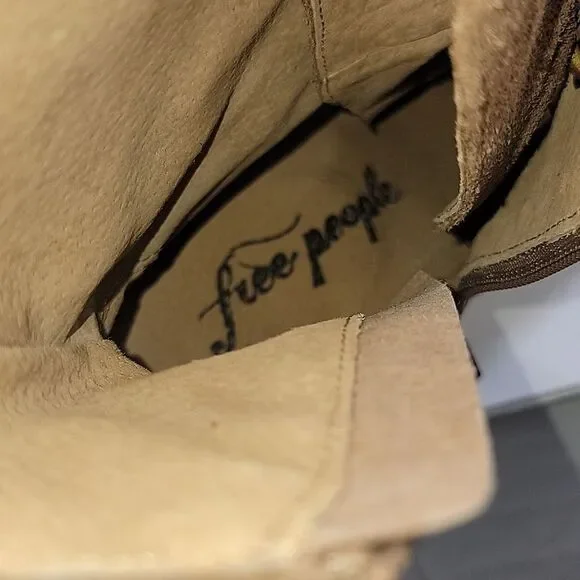 Free People Dylan Lace-Up Suede Leather Women's Boots
